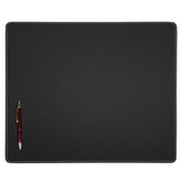 Black Leatherette 20 x 16 Conference Table Pad w/ White Stitching